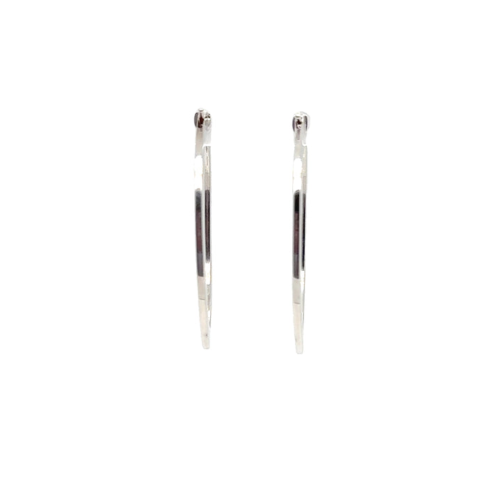 Roberto Coin 18K Gold Flat Oval Hoop Earrings