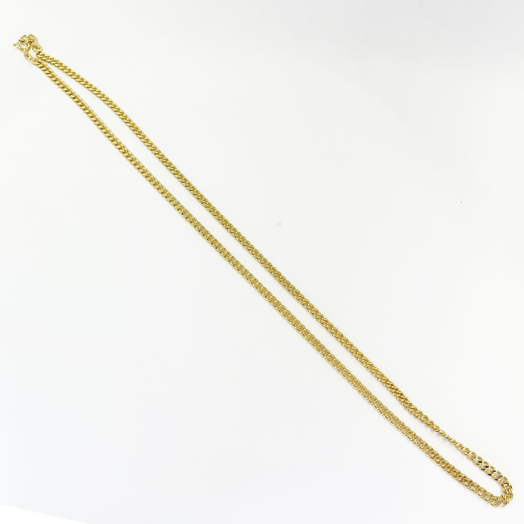 14K Yellow Gold 6mm Solid Cuban Chain