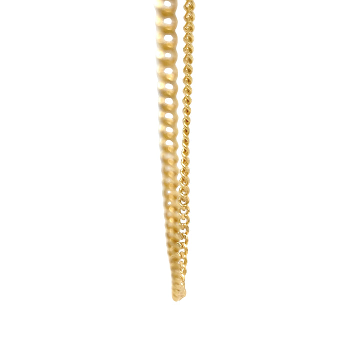 18K Yellow Gold Curb Link Necklace