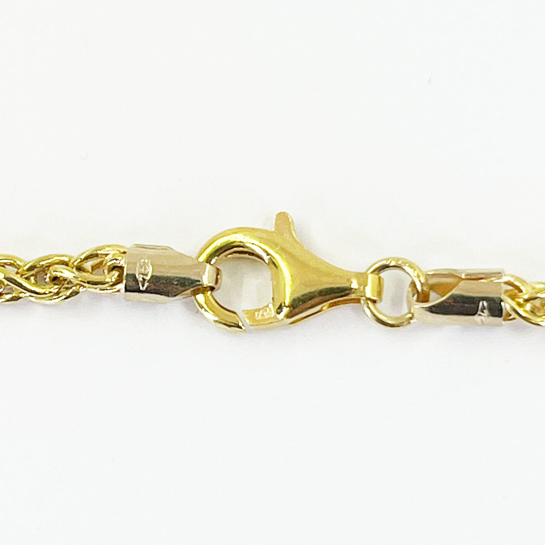 18K Yellow Gold Foxtail Necklace