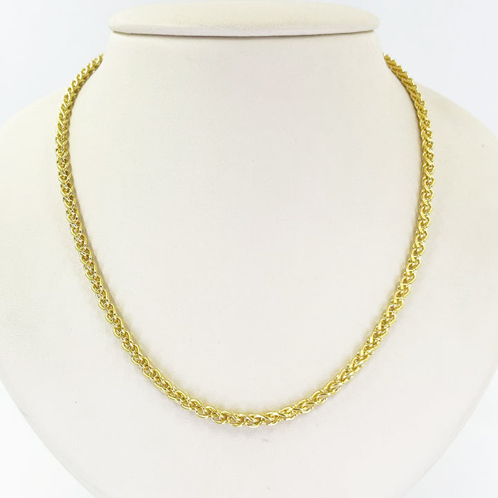 18K Yellow Gold Foxtail Necklace