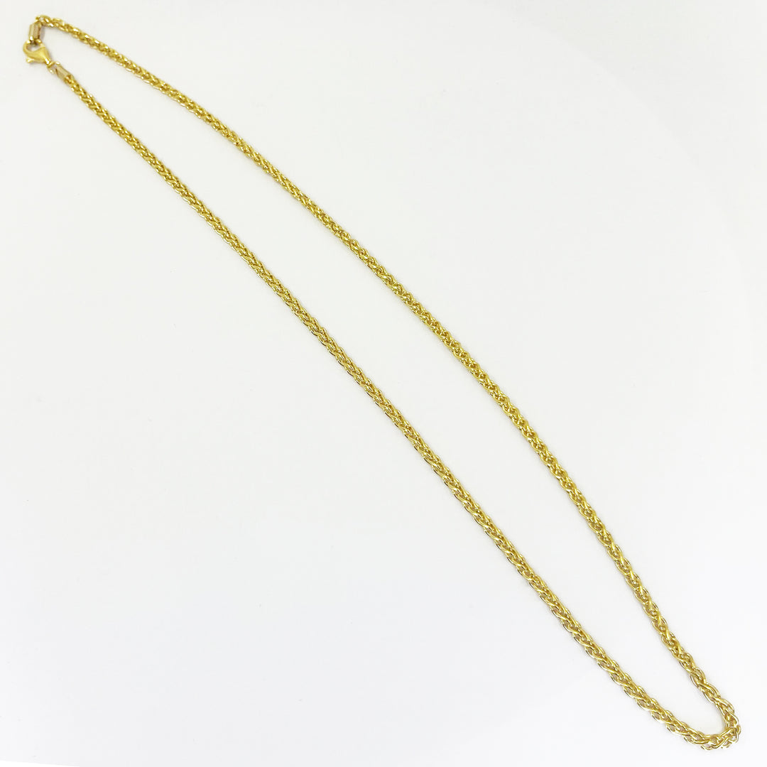 18K Yellow Gold Foxtail Necklace