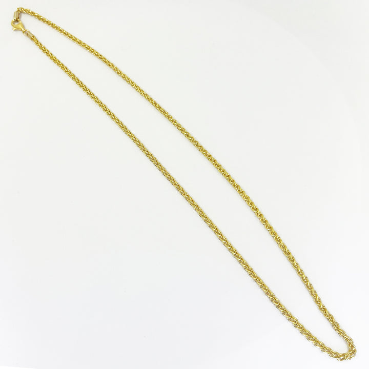 18K Yellow Gold Foxtail Necklace