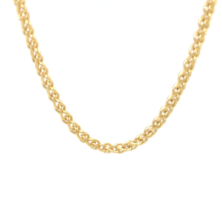 18K Yellow Gold Foxtail Necklace