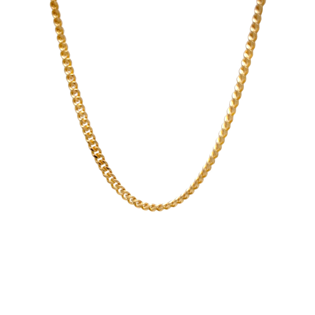 14K Yellow Gold Cuban Link Necklace