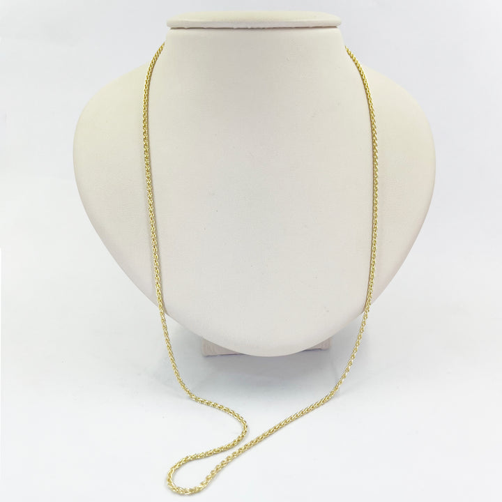 14K Yellow Gold Foxtail Chain Necklace