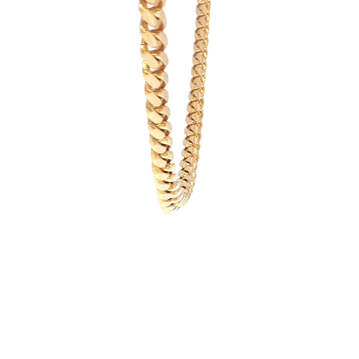 18K Yellow Gold Cuban Link Chain 5mm
