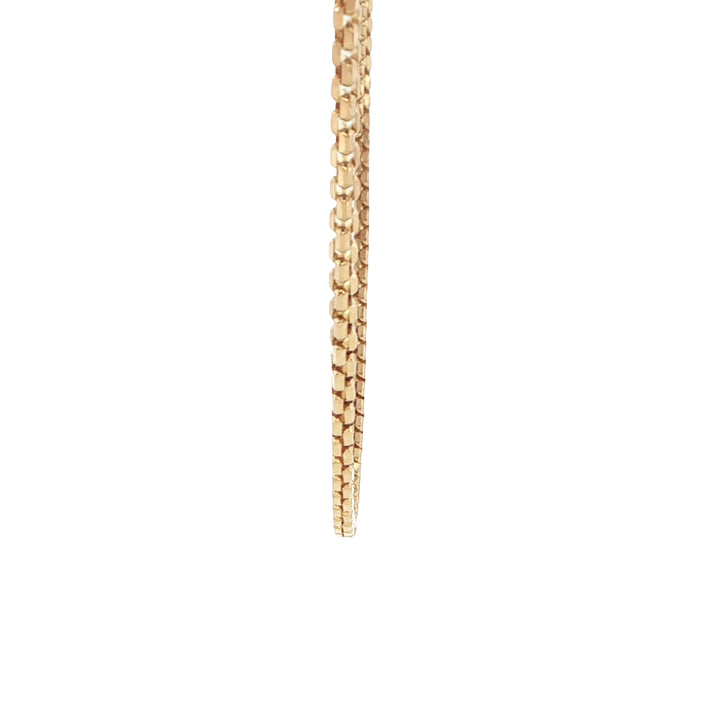14K Yellow Gold Box Chain Necklace 1.8mm