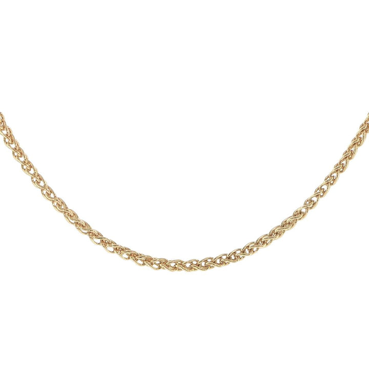 18K Yellow Gold 3.4mm Foxtail Chain Necklace
