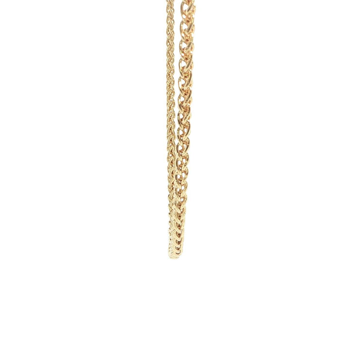 18K Yellow Gold 3.4mm Foxtail Chain Necklace