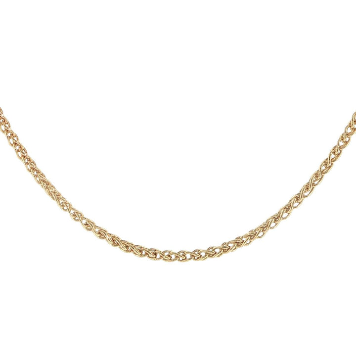 18K Yellow Gold 3.4mm Foxtail Chain Necklace
