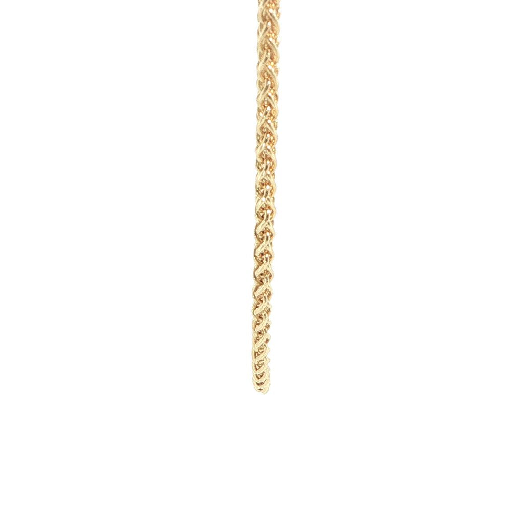 18K Yellow Gold 3.4mm Foxtail Chain Necklace