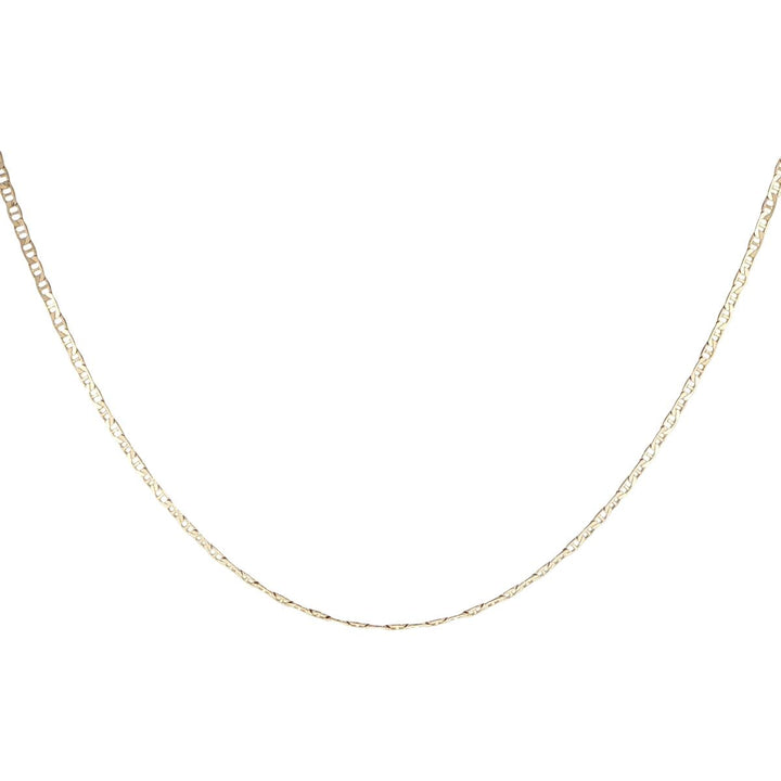 14K Yellow Gold 2mm Anchor Chain Necklace