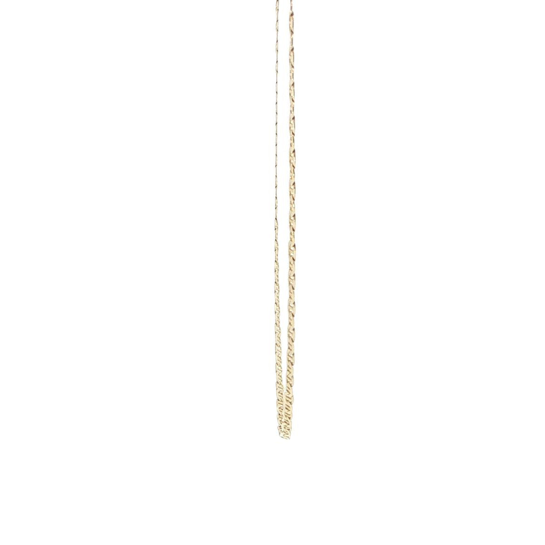 14K Yellow Gold 2mm Anchor Chain Necklace