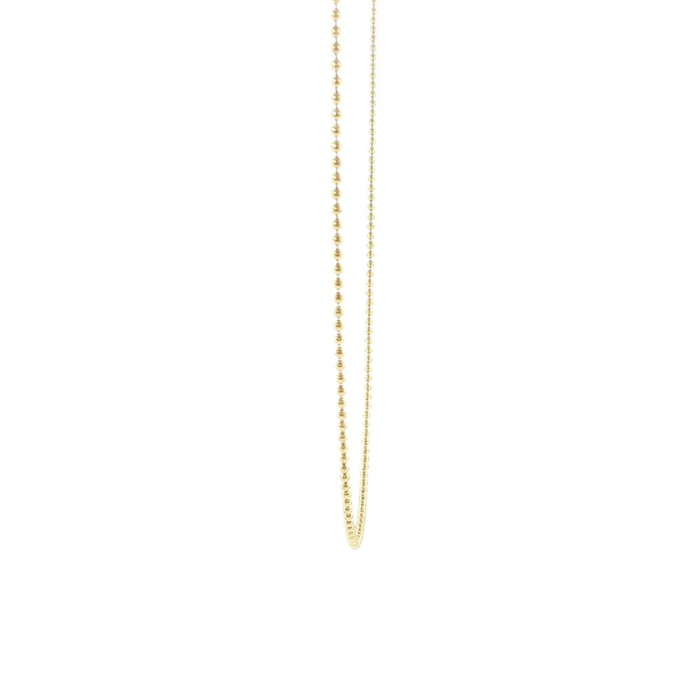 14K Yellow Gold 1.5mm Ball Chain Necklace