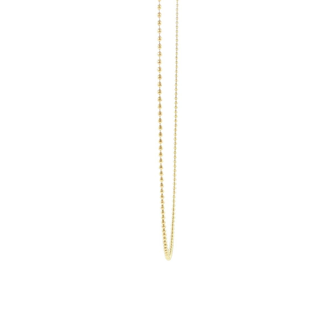 14K Yellow Gold 1.5mm Ball Chain Necklace
