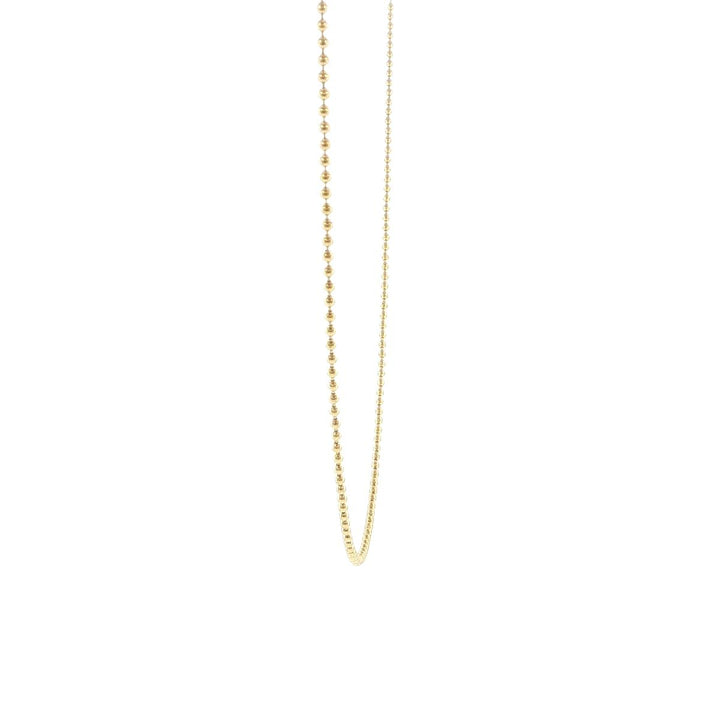 14K Yellow Gold 1.5mm Ball Chain Necklace