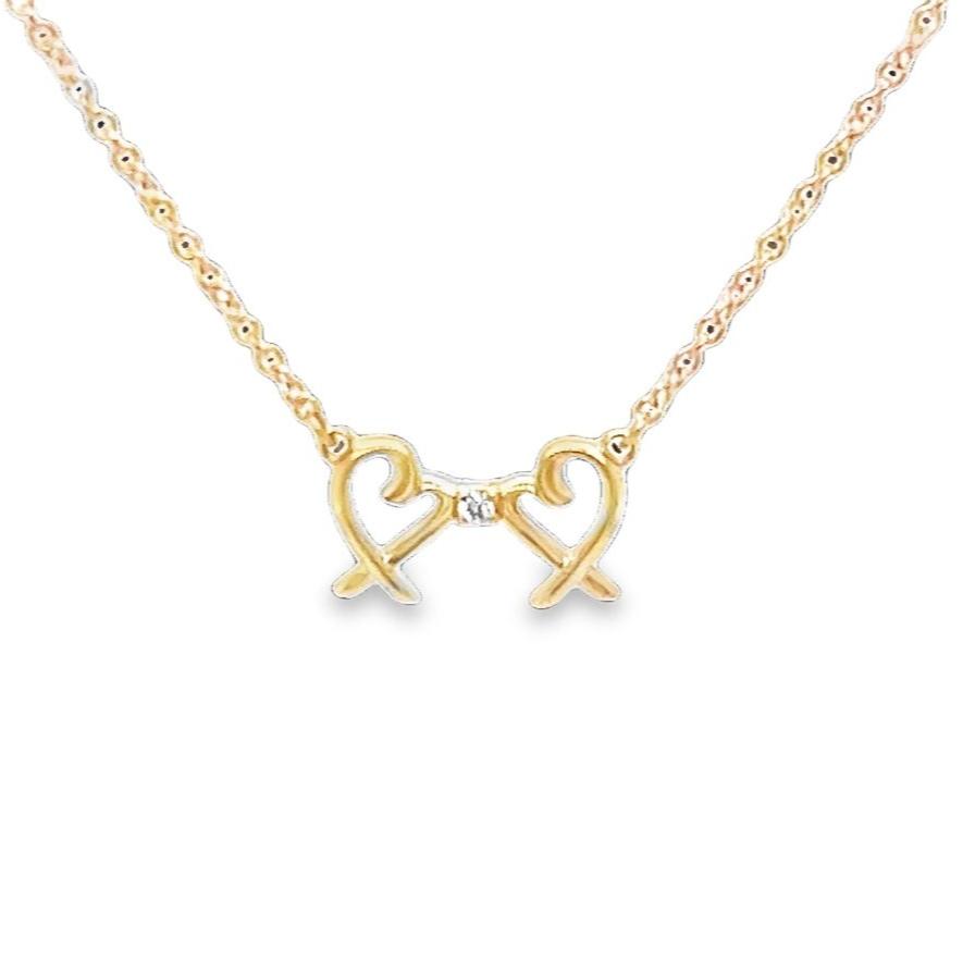 Tiffany & Co. Double Heart Necklace
