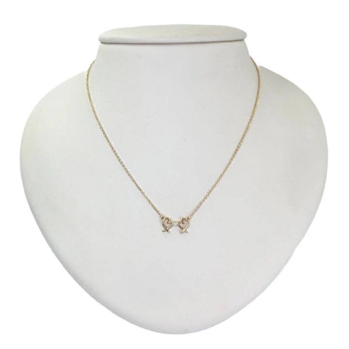Tiffany & Co. Double Heart Necklace