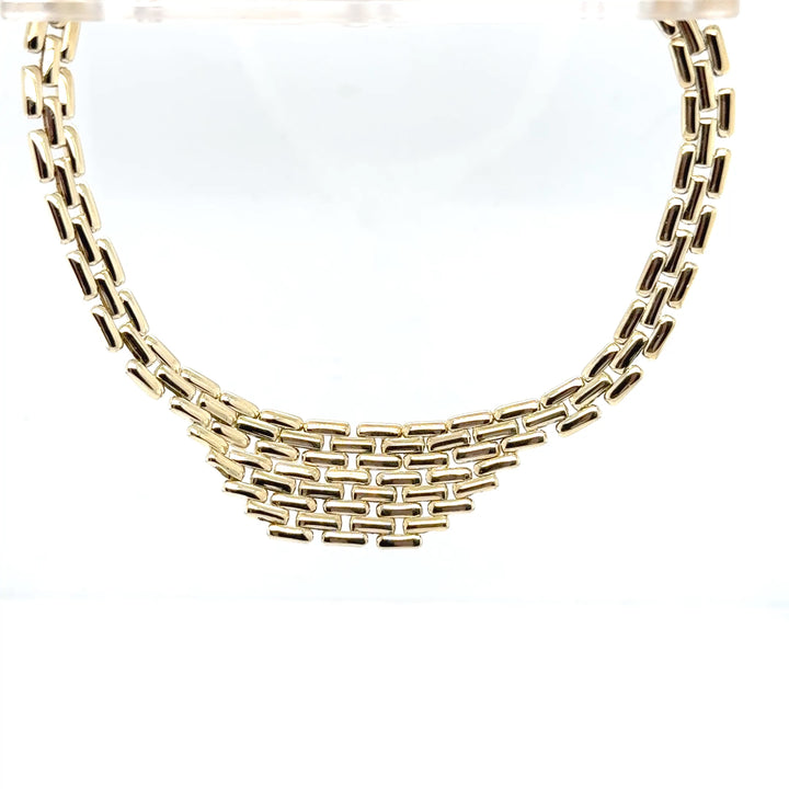 14K Yellow Gold Panther Style Necklace