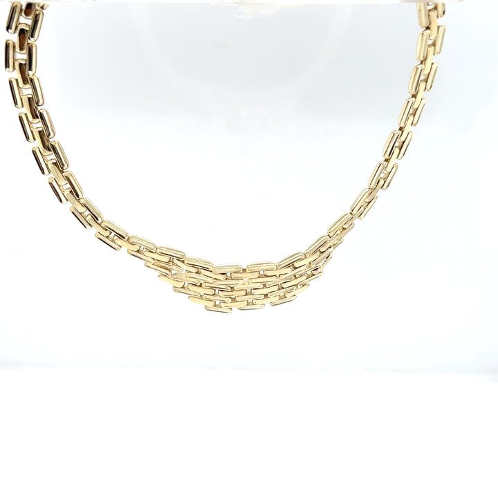 14K Yellow Gold Panther Style Necklace