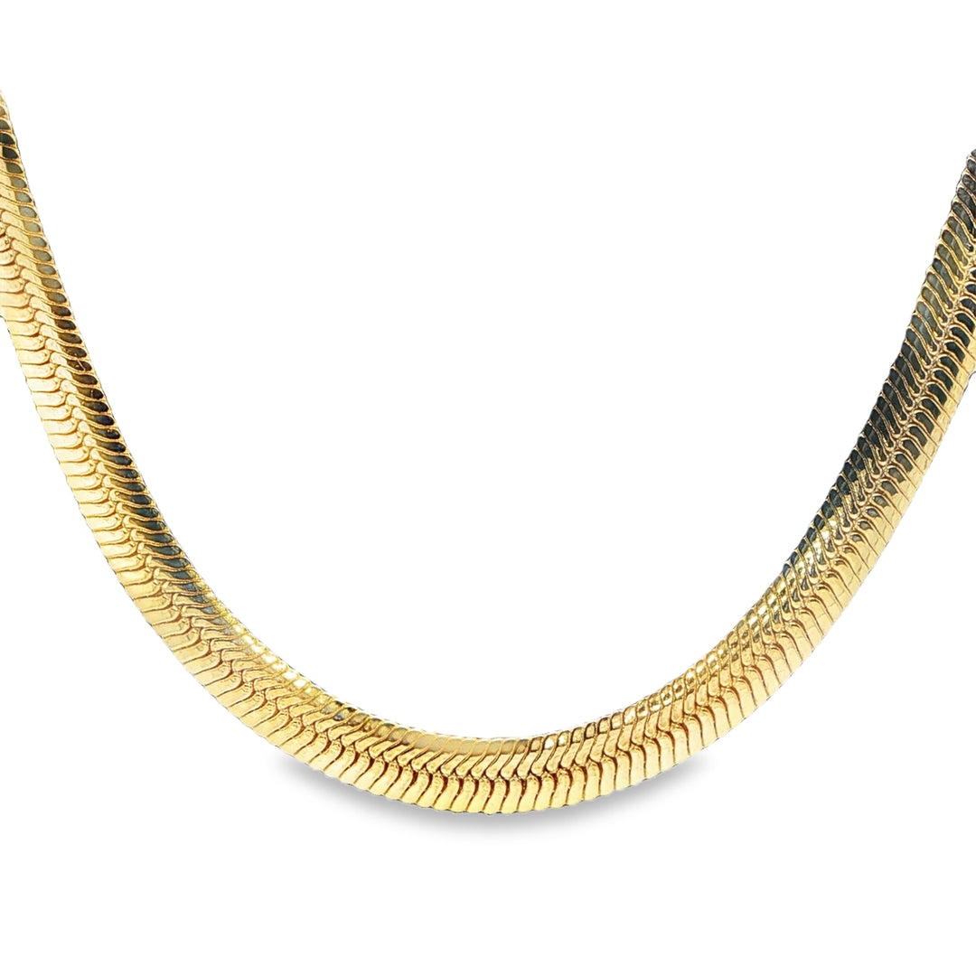 18K Yellow Gold Omega Necklace