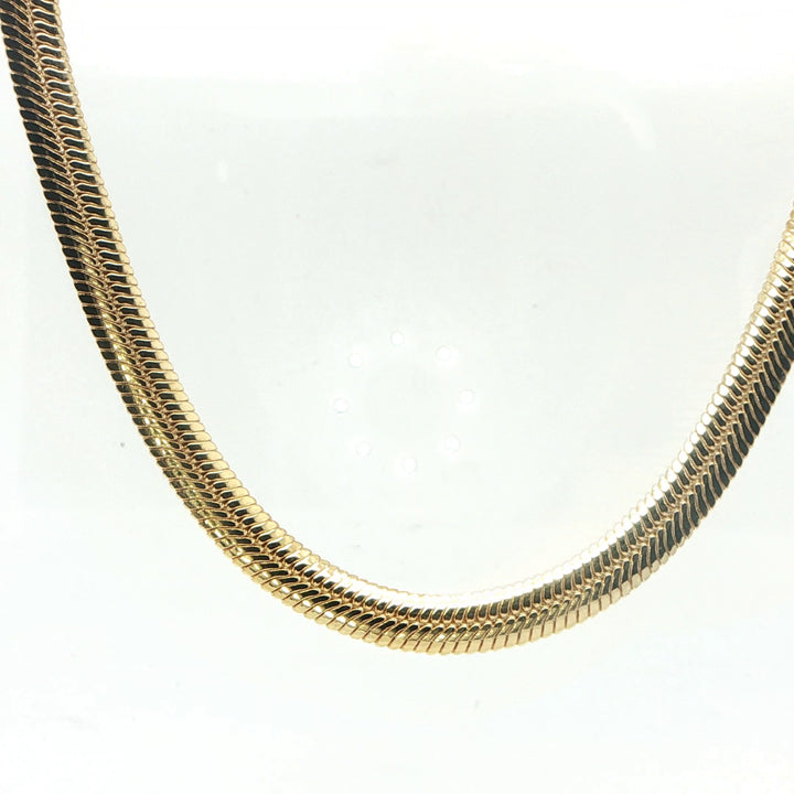 18K Yellow Gold Omega Necklace