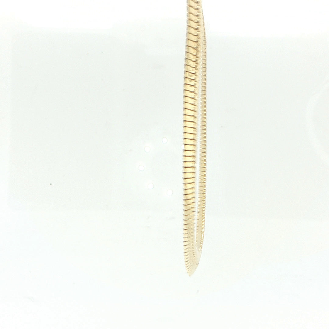 18K Yellow Gold Omega Necklace