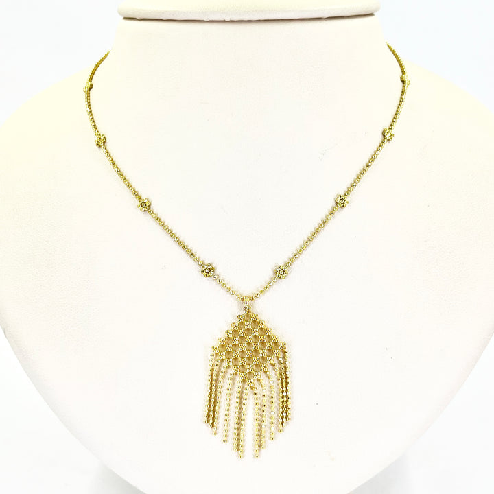 Tiffany & Co. Fringe Necklace 18K Yellow Gold