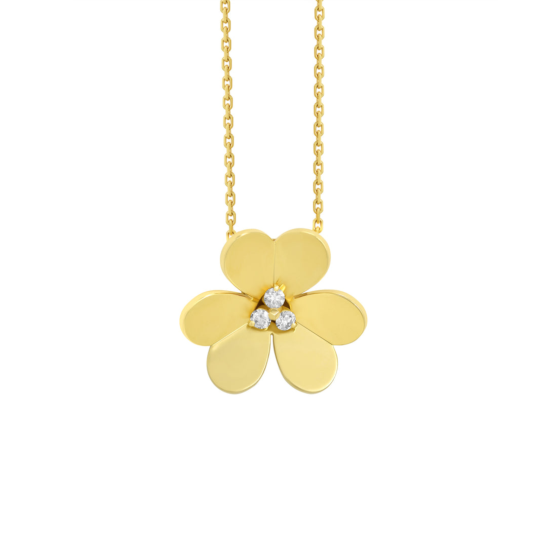 Van Cleef & Arpels Frivole Long Necklace 18K Gold Diamond