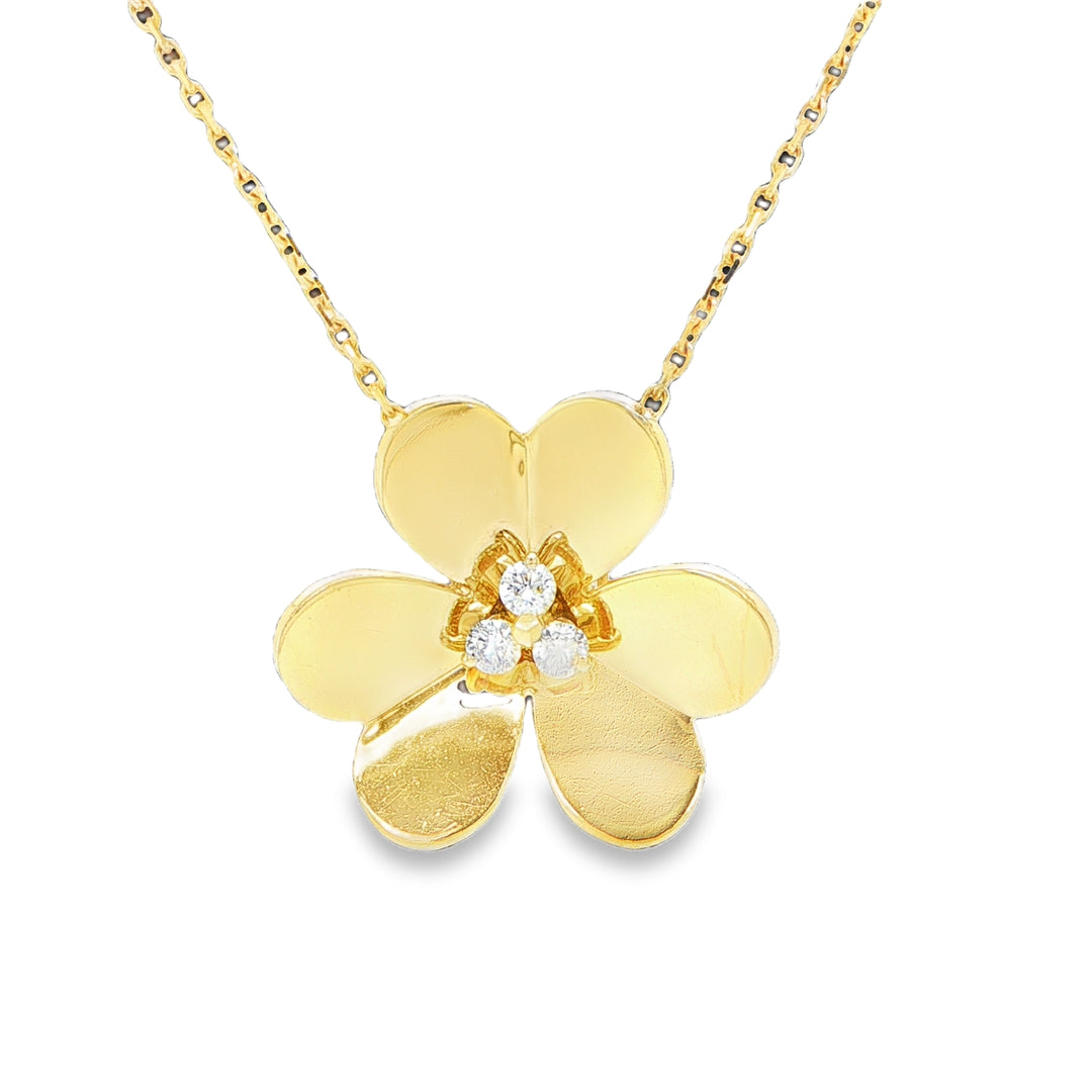 Van Cleef & Arpels Frivole Long Necklace 18K Gold Diamond