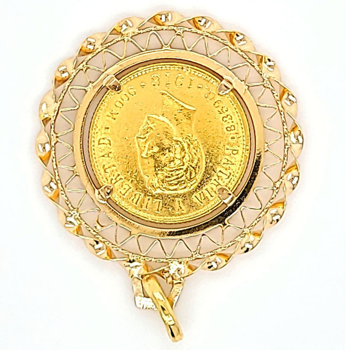 Cuban 5 Peso Coin Pendant