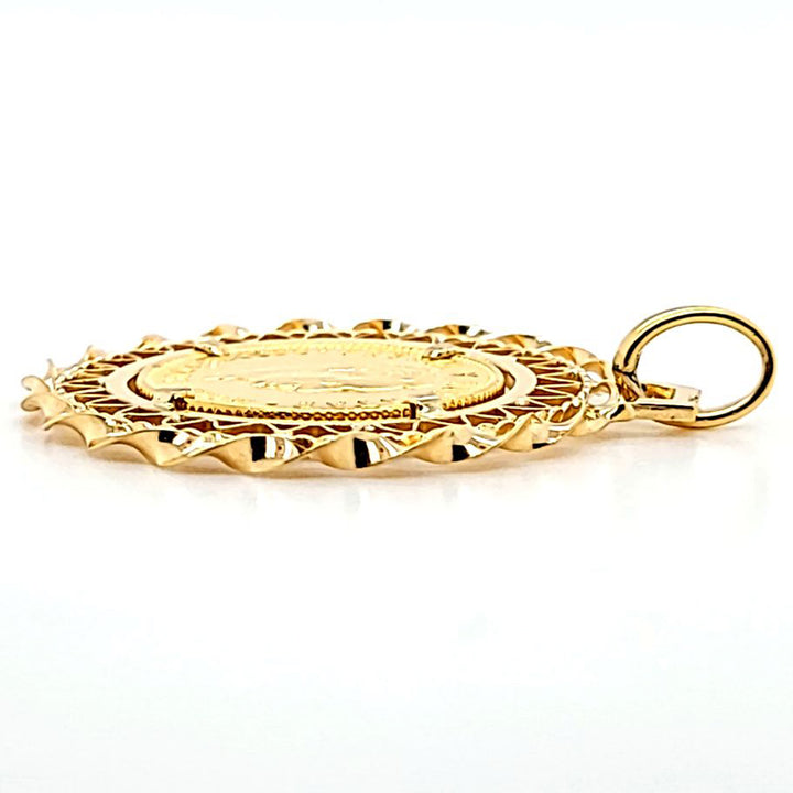 Cuban 5 Peso Coin Pendant