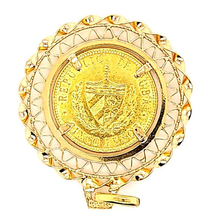 Cuban 5 Peso Coin Pendant