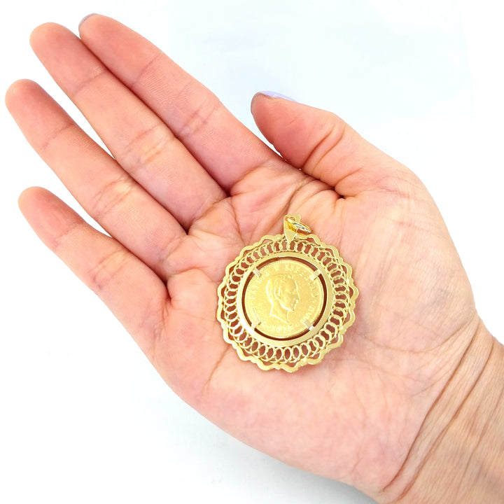 Cuban 5 Peso Pendant