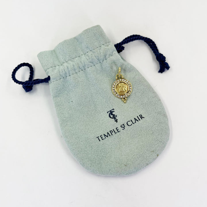 Temple St. Clair 18K Yellow Gold Angel Pendant