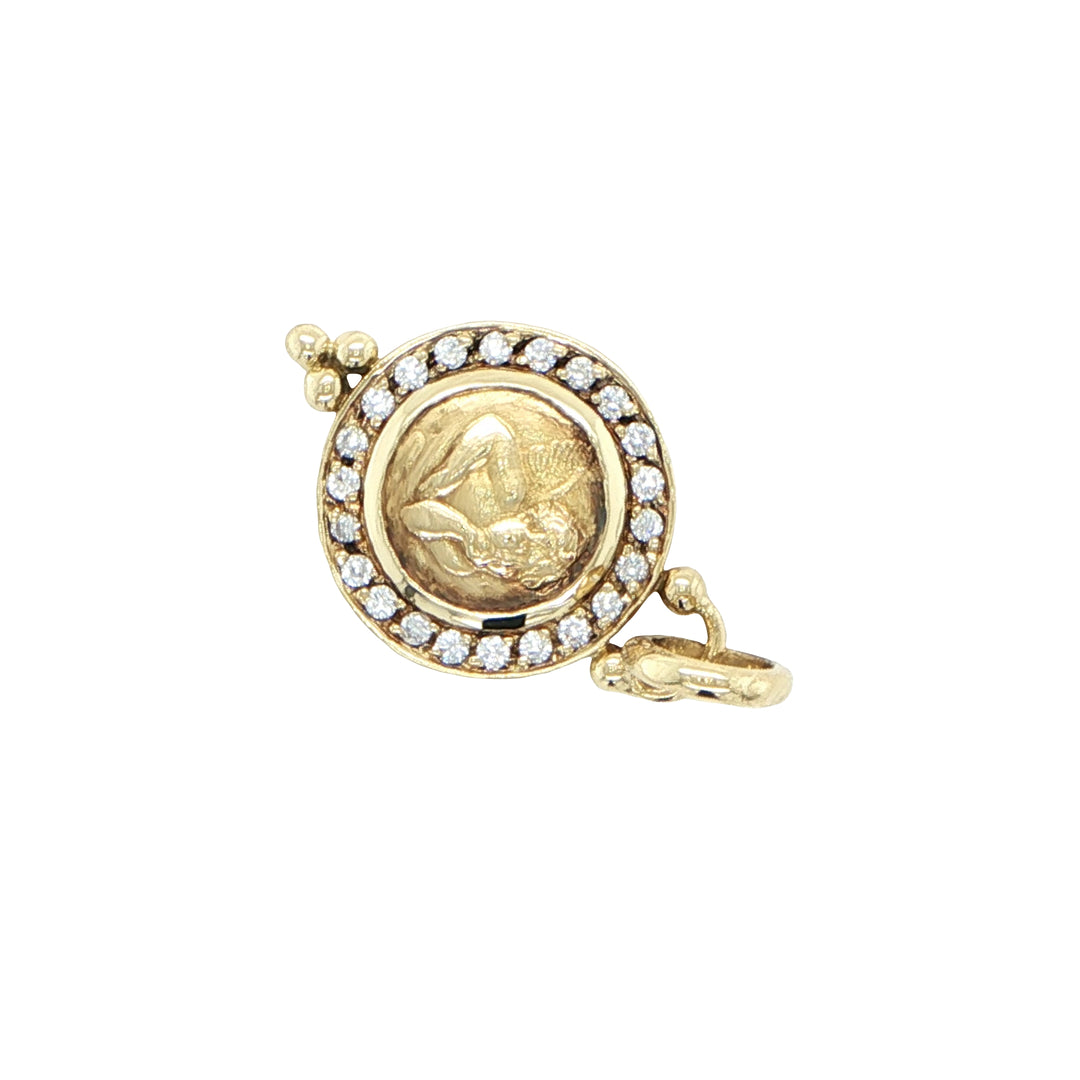 Temple St. Clair 18K Yellow Gold Angel Pendant