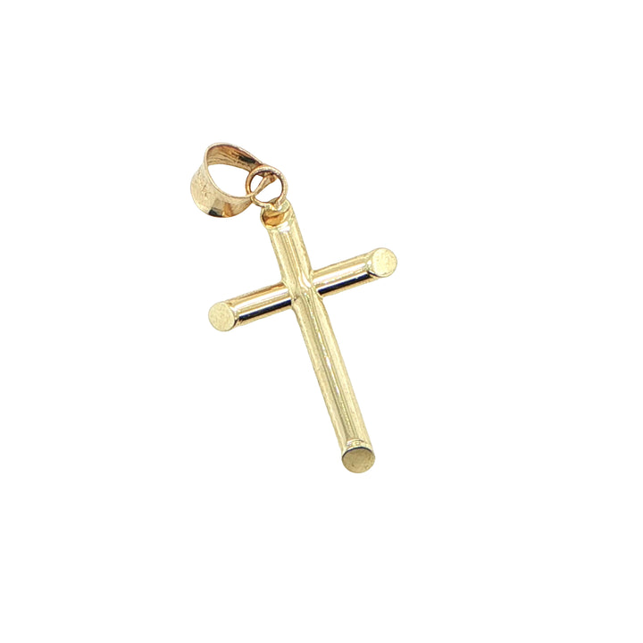 26mm 14K Yellow Gold Cross Pendant