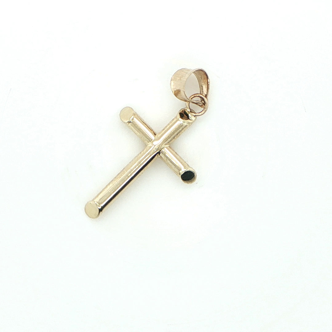 26mm 14K Yellow Gold Cross Pendant