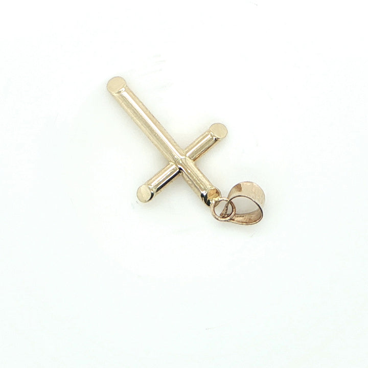 26mm 14K Yellow Gold Cross Pendant