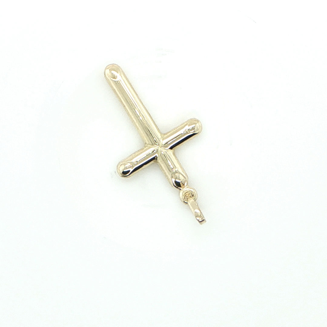 14K Yellow Gold Cross Pendant