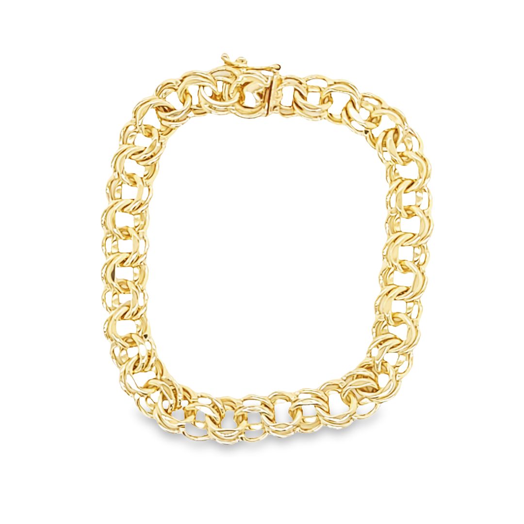Double Link Charm Bracelet