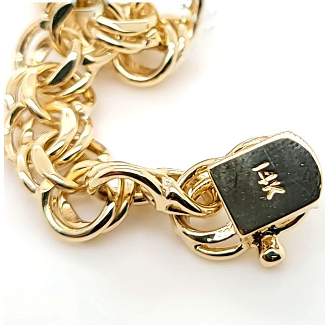 Double Link Charm Bracelet