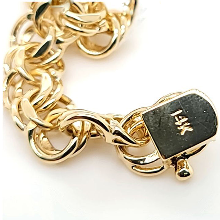 Double Link Charm Bracelet