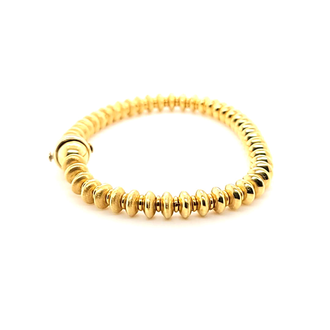 Satin Finish Yellow Gold Bracelet