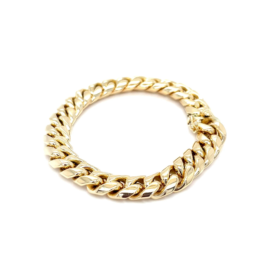 10mm Solid Cuban Link Bracelet