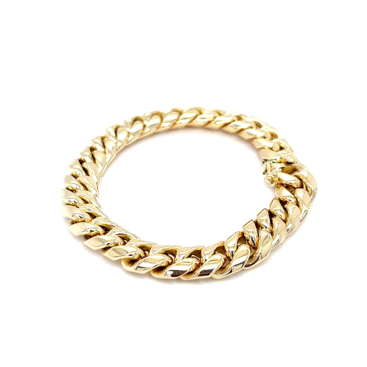 10mm Solid Cuban Link Bracelet