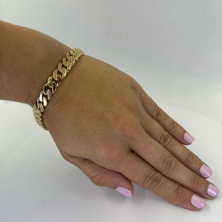 8.7mm Solid Cuban Link Bracelet