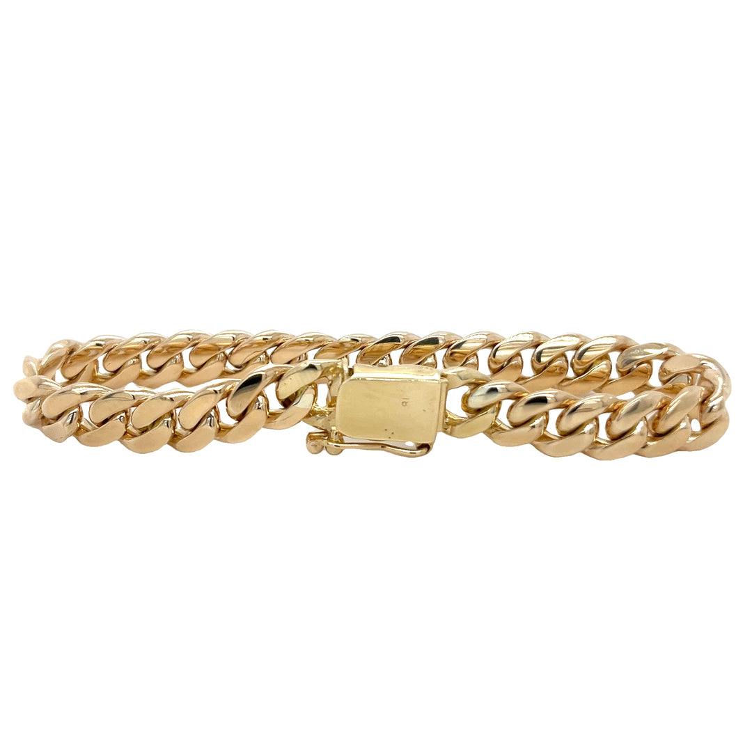 8.7mm Solid Cuban Link Bracelet