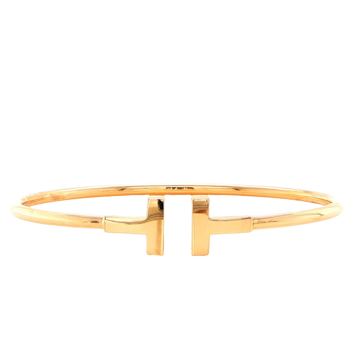 Tiffany & Co. T1 Narrow Tiffany T Bangle 18K Rose Gold Small
